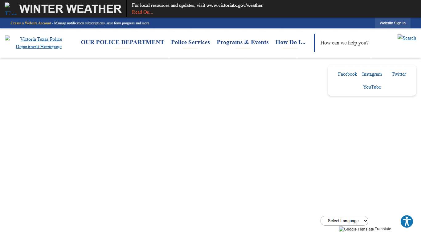 Police Department Victoria, TX